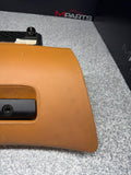 99-03 BMW E39 M5 Right Passenger Dashboard Glove Box Leather Caramel OEM