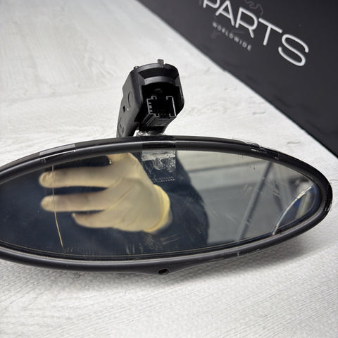 01-06 BMW E46 M3 Rearview Rear View Oval Mirror *Damage
