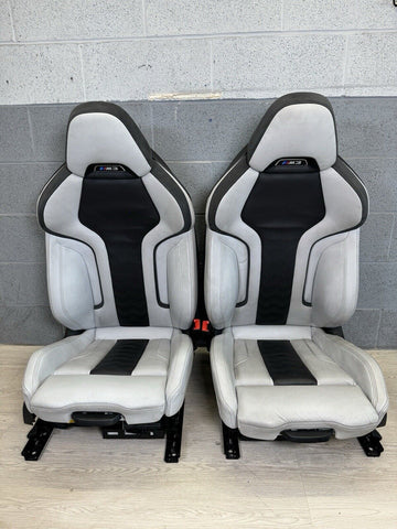 BMW 21-24 G80 M3 Sedan Front Seats Silverstone Leather Powered