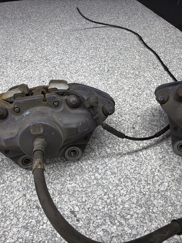 BMW 15-20 F80 F82 F83 M3 M4 Rear Brake Calipers OEM Blue