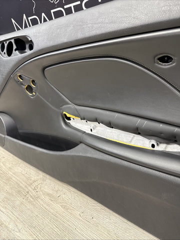 01-06 BMW E46 M3 FRONT PASSENGER RIGHT SIDE DOOR PANEL CARD BLACK OEM