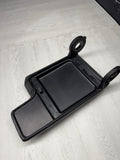 01-06 BMW E46 M3 Center Console Armrest Arm Rest Black Leather Top