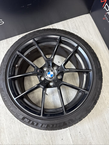 OEM BMW 15-20 F80 F82 F83 M3 M4 CS Wheel Rim 19x9 Front Black M Performance