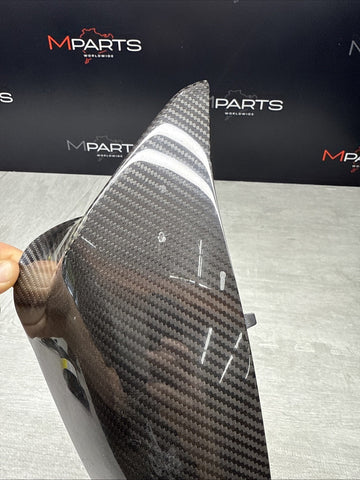 BMW F80 F82 F83 M3 M4 15-20 Front Left Carbon Fiber Mirror Cap OEM 2348099
