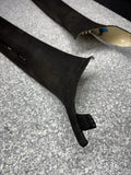01-06 BMW E46 M3 Coupe Front A Pillars Black Original OEM Pair *Notes