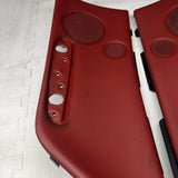 01-06 BMW E46 M3 Convertible Rear Left Right Door Cards Panels Trims Imola Red