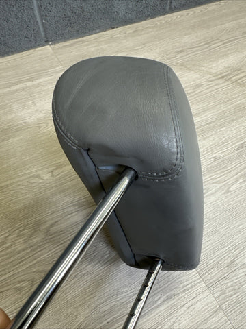 2001-2006 BMW E46 M3 Coupe Grey Front Headrests Head Rests Pair OEM