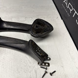 96-02 BMW Z3M Front Passenger Driver Door Card Handles Arm Trims Leather Black