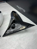08-13 BMW E92 E93 M3 Left Right Fold Mirrors Matte Black / Alpine White