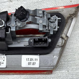 2011–2013 BMW 3 Series E92 Left Inner Trunk Lid Tail Light OEM 7252779