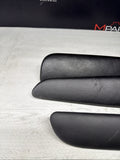01-06 BMW OEM E46 M3 Coupe Trim Armrest Pads Set Black 8238622