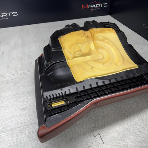 08-13 BMW E93 M3 Coupe Left Driver Rear Seat Bottom Bench Fox Red Leather OEM