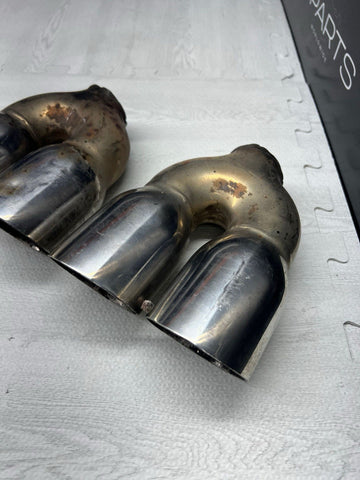 BMW E46 E92 M3 M5 M6 Exhaust Muffler Tips Aftermarket Custom 3”