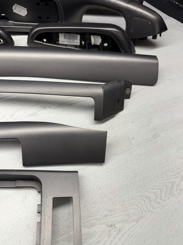 01-06 BMW E46 M3 Convertible Interior Armrests Trim Set Titan Shadow *Notes*