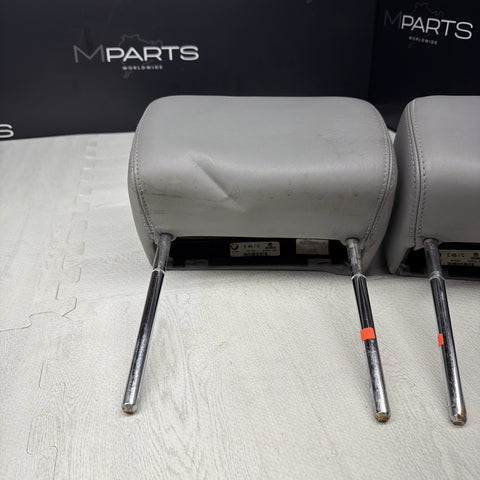 2001-2006 BMW E46 M3 Convertible Grey Rear Headrests Head Rests Pair OEM