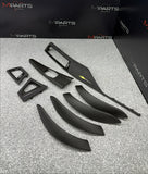 13-18 BMW F30 330 335 F80 M3 FRONT DASH CENTER CONSOLE DOOR TRIMS PANELS