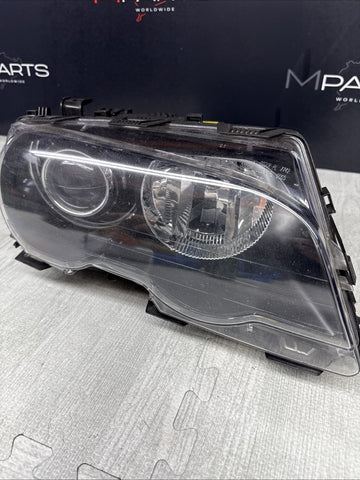 BMW 02-06 E46 M3 RIGHT HEADLIGHT XENON  1305621772 OEM *Broken Top Tab