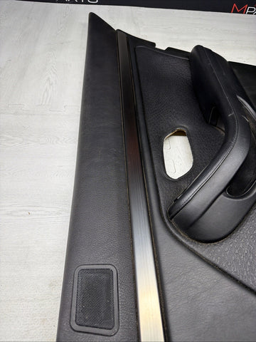 99-03 OEM BMW E39 M5 Rear Right Passenger Door Panel  Leather Black *Notes*