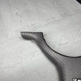 OEM 01-06 BMW E46 M3 Lower Steering Wheel Trim Cover Plate Wrapped Grey