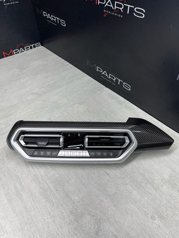 18-21 BMW G01 F97 X3 X3M CENTER DASH AC GRILLE VENT CARBON FIBER TRIM OEM