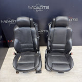 01-06 BMW E46 M3 Convertible Interior Front Non Heated Seats Black *Notes*