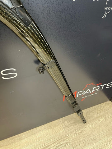 15-20 BMW F80 F82 F83 M3 M4 Carbon Fiber Strut Braces Bar OEM *Chipped Tab*