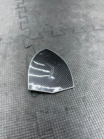 Ferrari 488 458 Italia California Carbon Fiber Fender Shield Badge Emblem