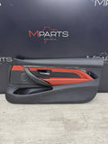 15-20 BMW F82 F83 M4 Front Right Passenger Leather Door Card Panel Sahkir Orange