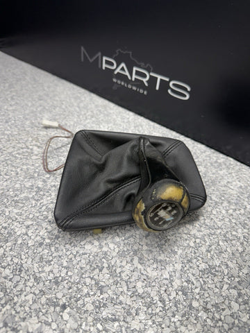 08-13 BMW E90 E92 E93 M3 Leather Shift Shift Gear Knob 6 Speed Original