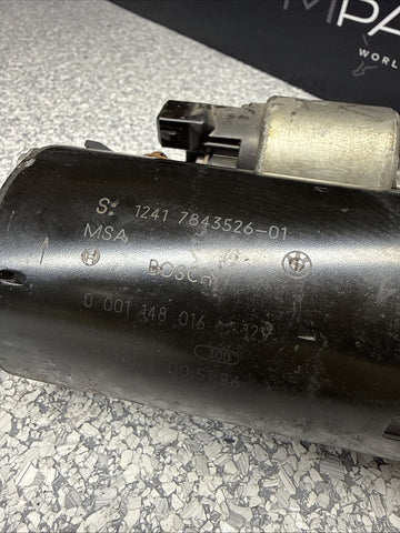 08-13 BMW E90 E92 E93 M3 S65 4.0L V8 Petrol Starter Motor Bosch 7843526