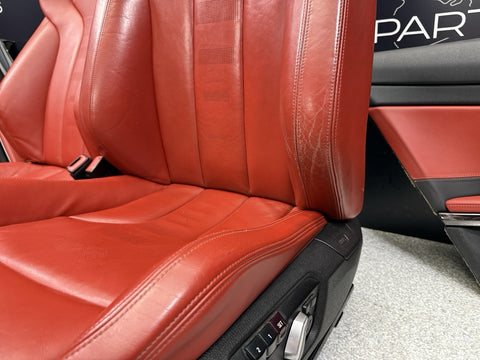OEM 15-20 BMW F82 M4 LEATHER SEAT SEATS CUSHION INTERIOR SET SAKHIR ORANGE