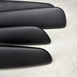01-06 BMW E46 M3 Convertible Door Upper Arm Rest Armrest Pads Black