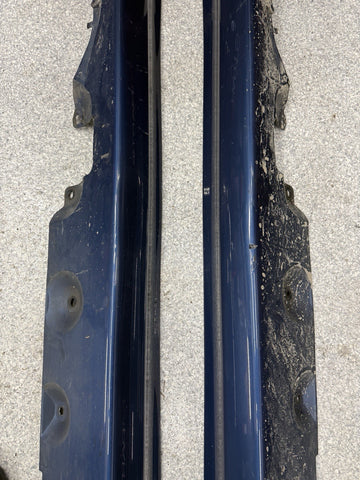 01-06 BMW E46 M3 Rocker Panel Side Skirts OEM Topaz Blue