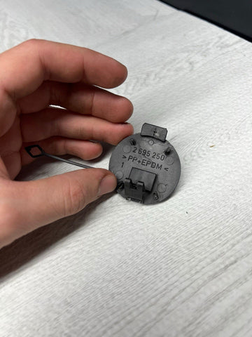 BMW E46 M3 Front Bumper Tow Hook Eye Cover 2695250 OEM Blue