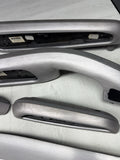 01-06 BMW E46 M3 Convertible Interior Armrests Trim Set Brushed Aluminum *Tabs