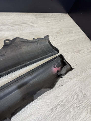 01-06 BMW E46 M3 Rocker Panel Side Skirts OEM Carbon Black *Notes*