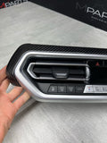 18-21 BMW G01 F97 X3 X3M CENTER DASH AC GRILLE VENT CARBON FIBER TRIM OEM