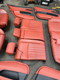 12-17 OEM BMW F10 M5 Complete RED Leather Interior Seats Panels Set