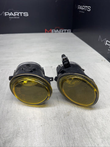 01-06 BMW E46 M3 00-03 E39 M5 Left Right Fog Lights Foglight Non Fluted Yellow