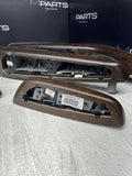 01-06 BMW E46 M3 Convertible Interior Armrests Trim Set Titan Shadow Grey
