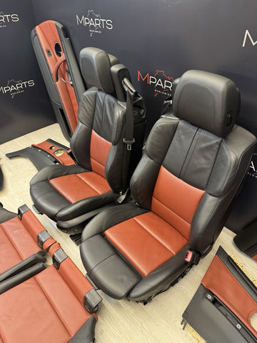 08-13 BMW E93 M3 OEM Complete Convertible Interior Seats Fox Red Black *Notes*