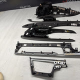 13-19 OEM BMW F06 M6 Central Console Dash Center Door Carbon Interior Trim Set