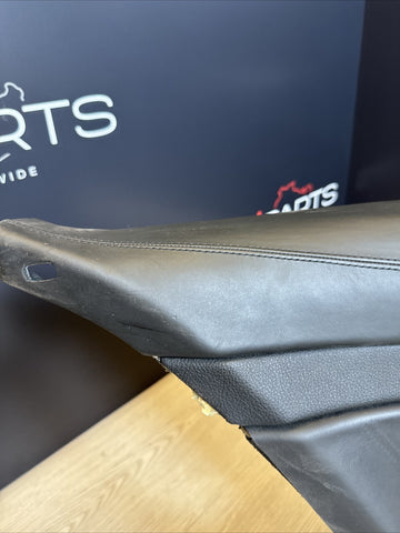 15-20 BMW F82 M4 Coupe Rear Left Driver Black Extended Leather Door Card Panel