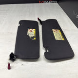 01-06 BMW E46 M3 Coupe Right Left Sun Visors Shade Mirror Black OEM *Peel*