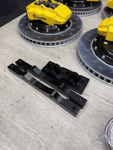 NEW 01-06 BMW E46 M3 BREMBO Big Brake Kit Yellow Calipers Rotors Set Plug Play