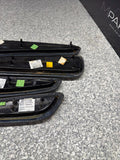 01-06 BMW E46 M3 Convertible Door Arm Rest Armrest Pads Black *Broken Tab*