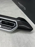 18-21 BMW G01 F97 X3 X3M CENTER DASH AC GRILLE VENT CARBON FIBER TRIM OEM