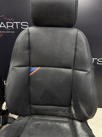 94-99 BMW E36 Coupe 2 Door M3 323 325 328 Front Power Leather Seats Pair Black