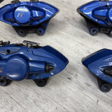 OEM BMW F80 F83 M3 M4 Front Rear 380/370mm Brake Calipers SET Brembo Blue