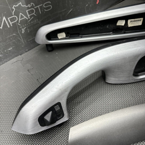 01-06 BMW E46 M3 Convertible Interior Trim Set Brushed Aluminum 8pc Complete